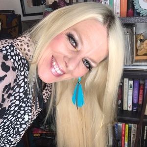 Handmade leather earrings